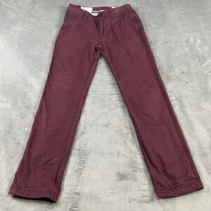 SOLD-‎ Fat Face Pants Mens Size 30R The Coastal Chino Burgundy